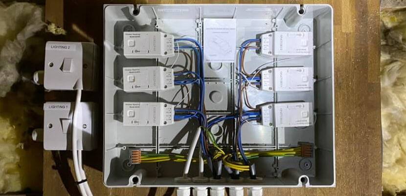 The controller is installed in the electric box
